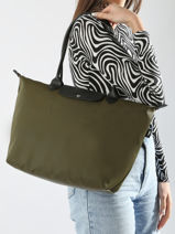 Longchamp Le pliage energy Schoudertas Groen-vue-porte